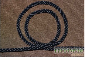 Декоративный витой шнур  для штор черный 45-С