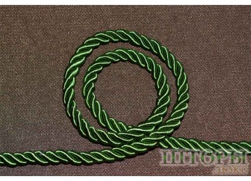 Декоративный витой шнур  для штор травка 55-Т